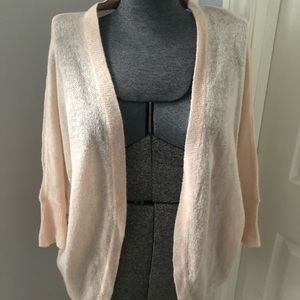 Pink duster sweater